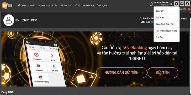 Nhà cái cung cấp mức giao dịch linh hoạt cho hội viên